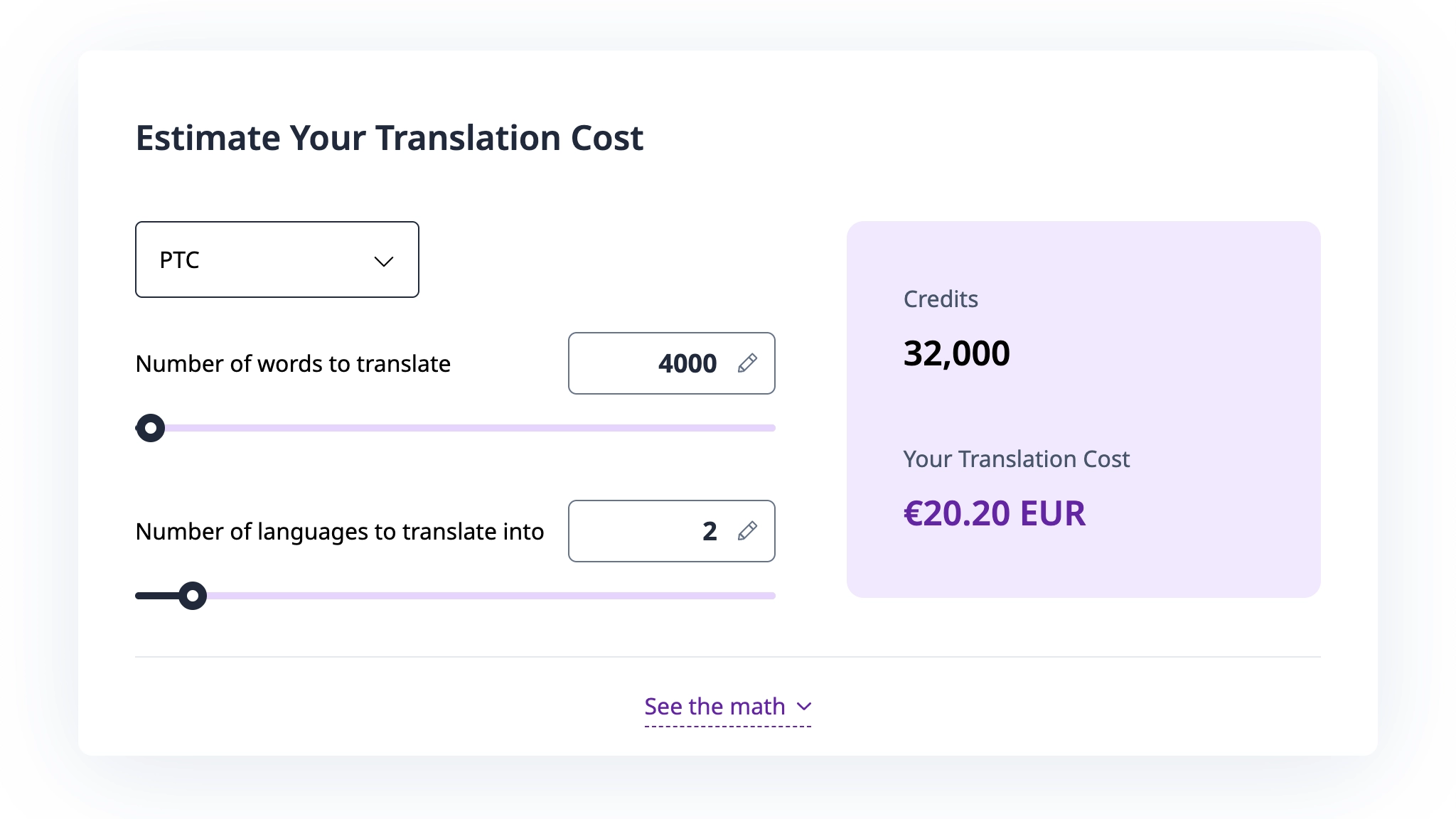 Estimación de coste de traducciones automáticas de WPML